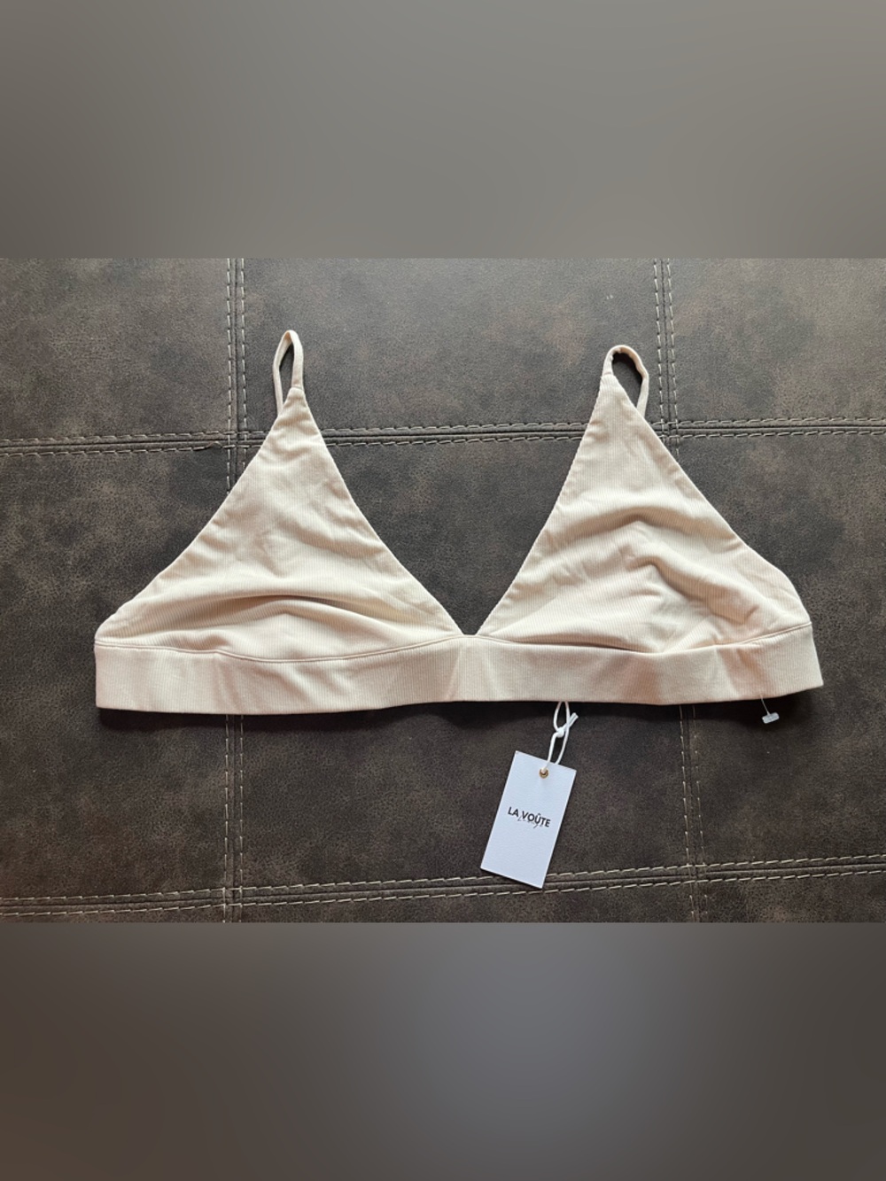 Soft Nude Triangle Bralette — Seamless Everyday Comfort
